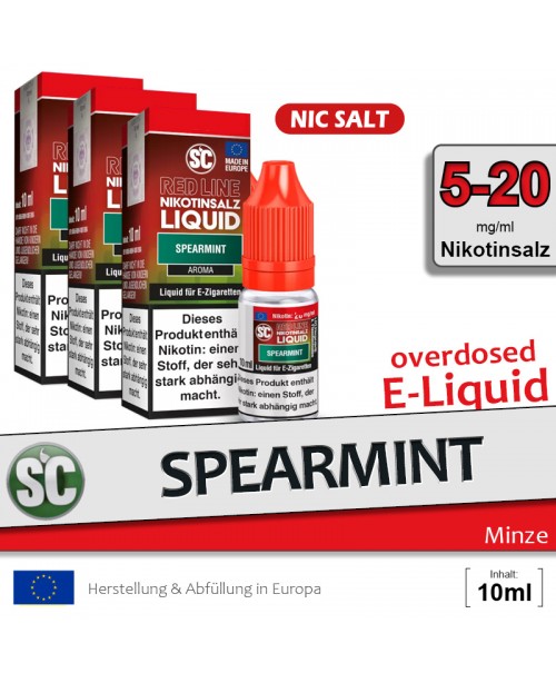 SC Red Line Spearmint Liquids