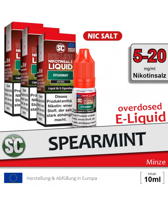 SC Red Line Spearmint Liquids