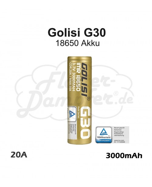 Golisi G30 18650 Akku