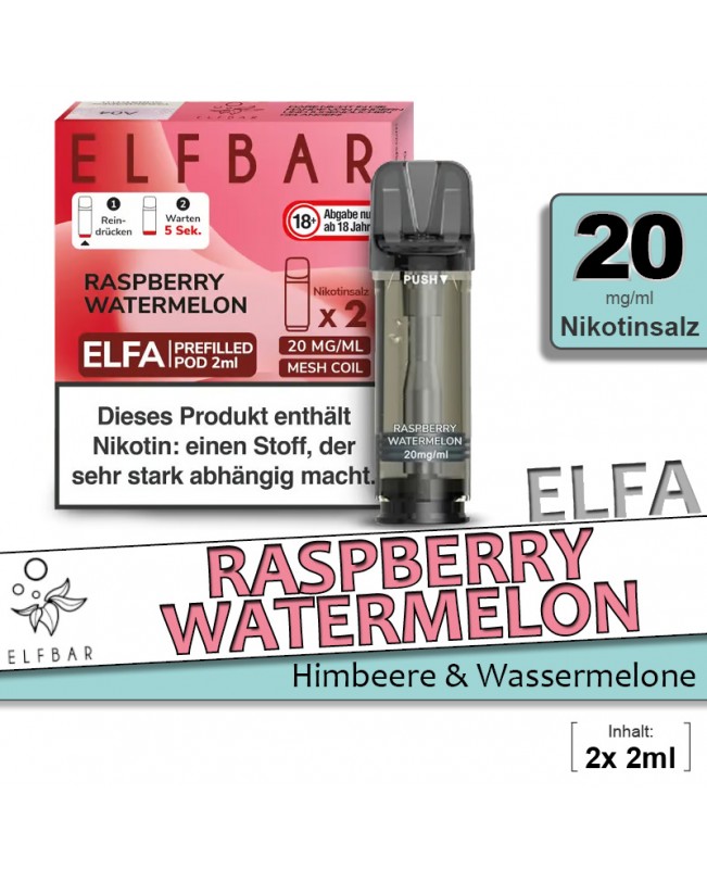 Elfbar Elfa Raspberry Watermelon Pods