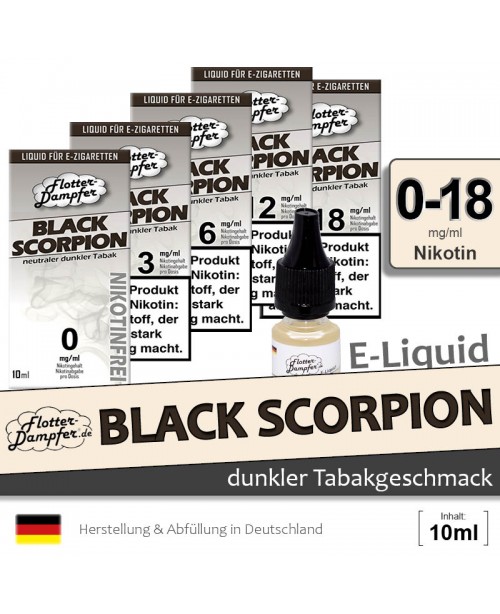 Black Scorpion Liquids • Flotter-Dampfer