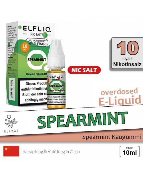 Elfbar Elfliq Spearmint Liquids