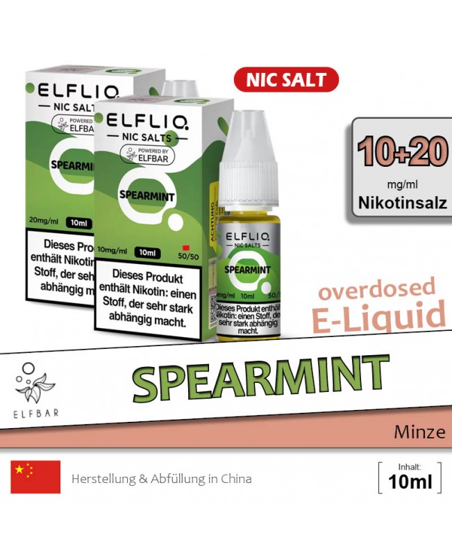 Elfbar Elfliq Spearmint Liquids