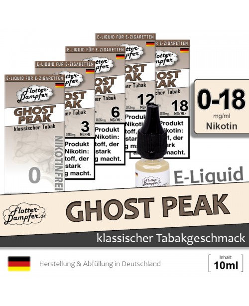 Ghost Peak Liquids • Flotter-Dampfer