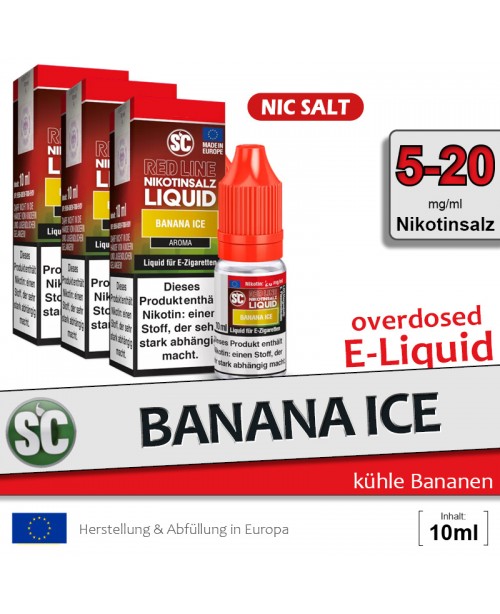 SC Red Line Banana Ice Liquids