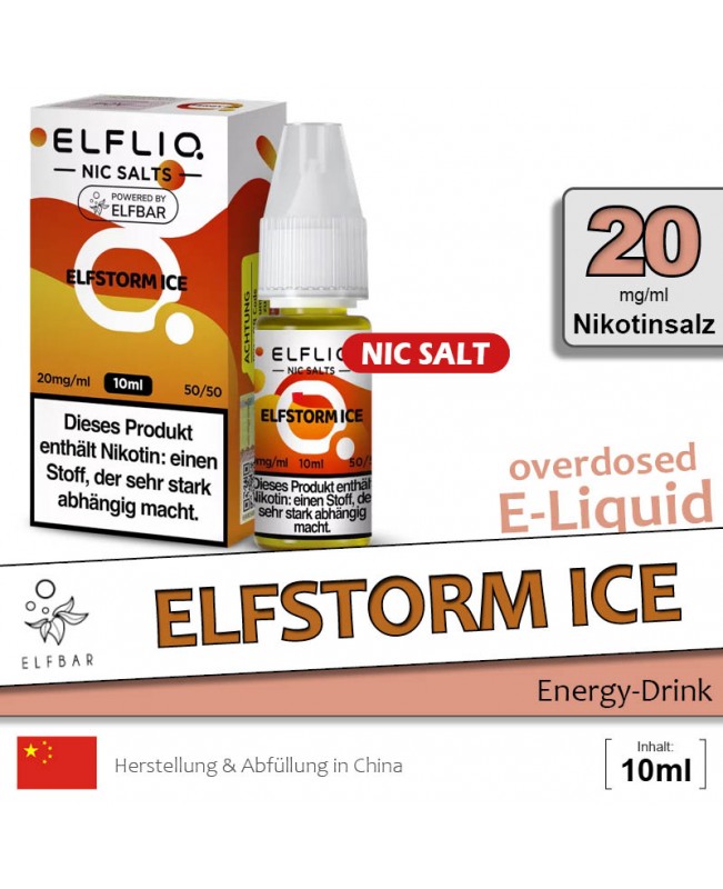 Elfbar Elfliq Elfstorm Ice Liquids