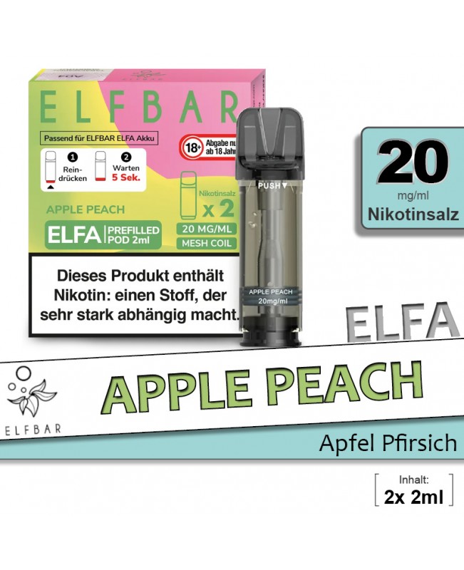 Elfbar Elfa Apple Peach Pods