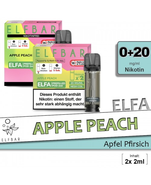 Elfbar Elfa Apple Peach Pods