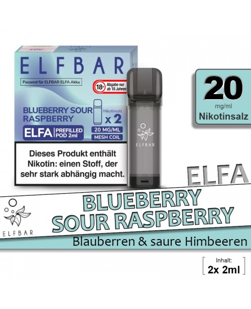 Elfbar Elfa Blueberry Sour Raspberry Pods