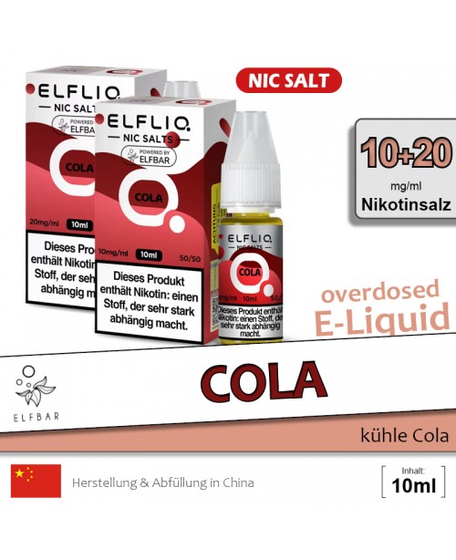 Elfbar Elfliq Cola Liquids