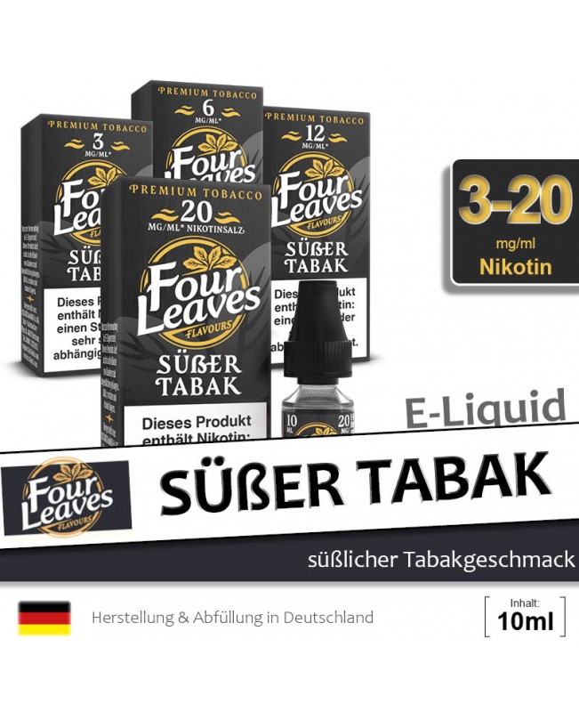 Four Leaves Süßer Tabak Liquids