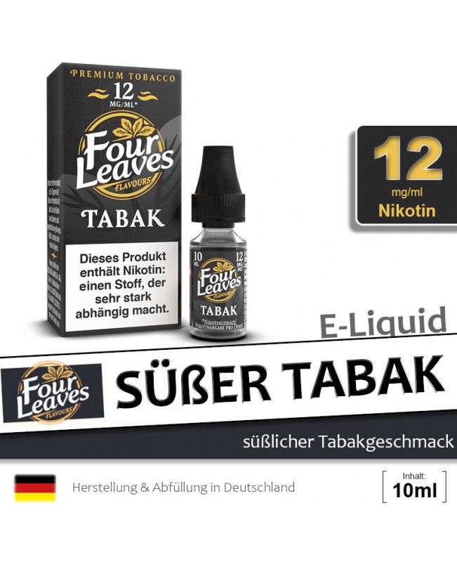 Four Leaves Süßer Tabak Liquids