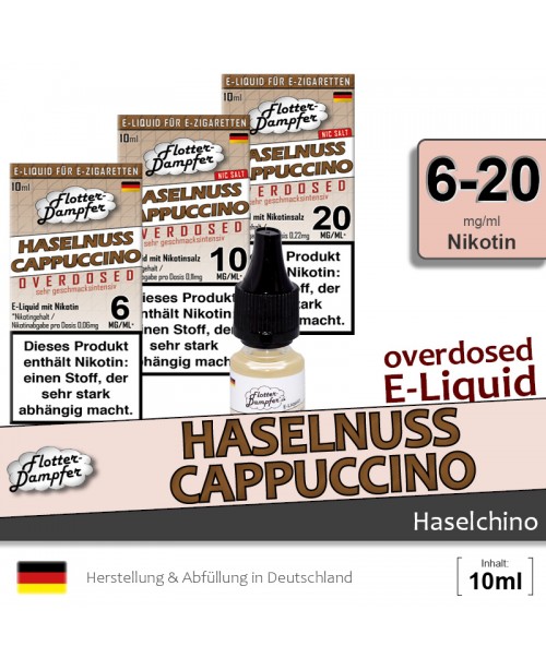 Haselnuss Cappucsino Liquids • Flotter-Dampfer