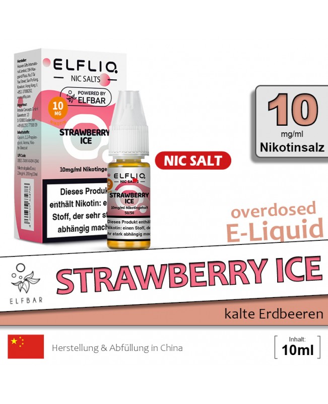 Elfbar Elfliq Strawberry Ice Liquids