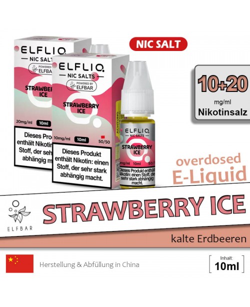 Elfbar Elfliq Strawberry Ice Liquids