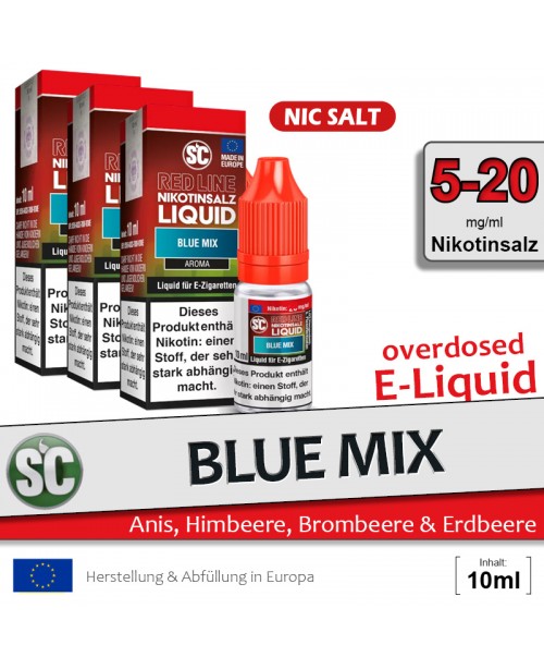 SC Red Line Blue Mix Liquids