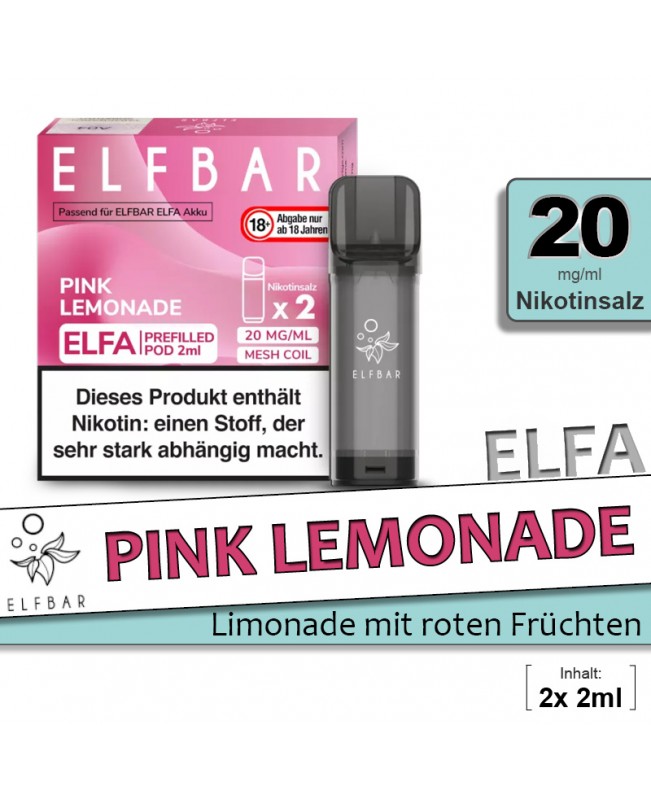 Elfbar Elfa Pink Lemonade Pods