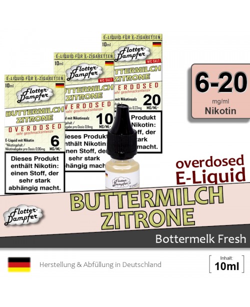 Buttermilch Zitrone Liquids • Flotter-Dampfer