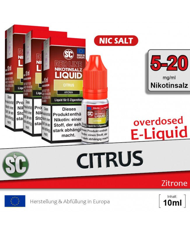 SC Red Line Citrus Liquids