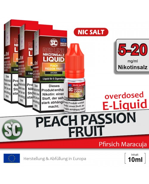 SC Red Line Peach Passion Fruit Liquids