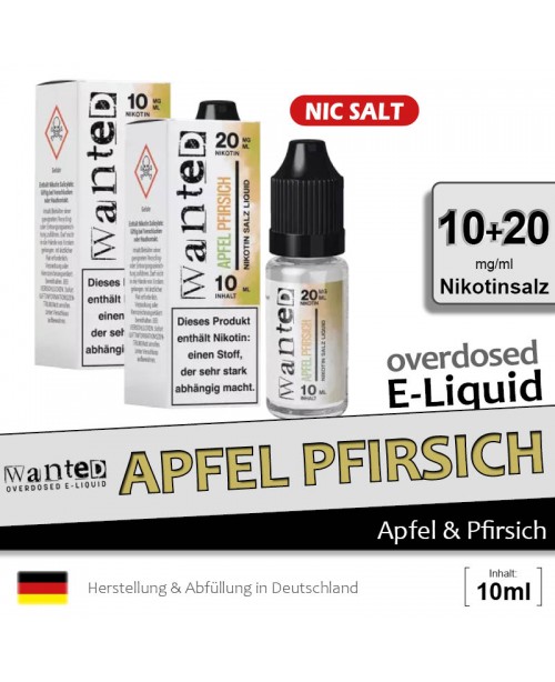 Wanted Apfel Pfirsich Liquids