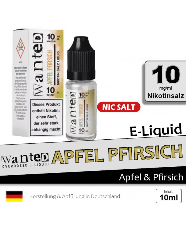 Wanted Apfel Pfirsich Liquids