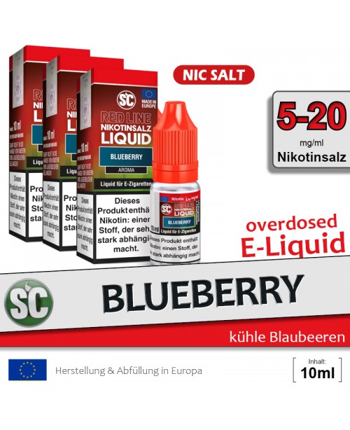 SC Red Line Blueberry Liquids