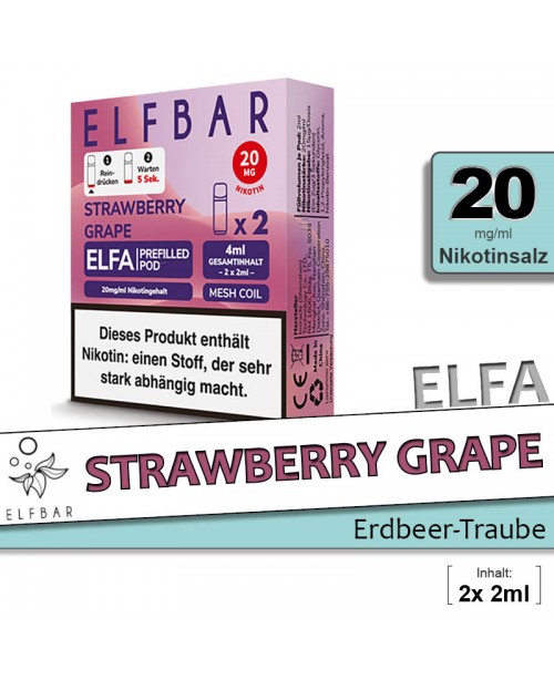 Elfbar Elfa Strawberry Grape Pods