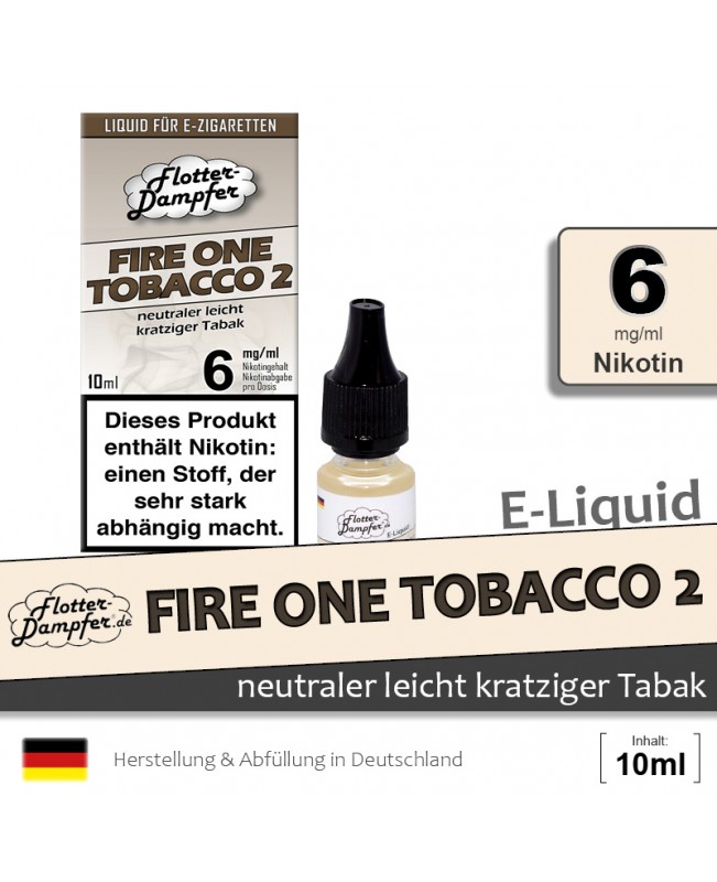 Fire One Tobacco 2 Liquid • Flotter-Dampfer
