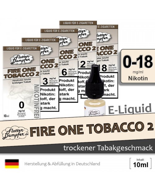Fire One Tobacco 2 Liquid • Flotter-Dampfer