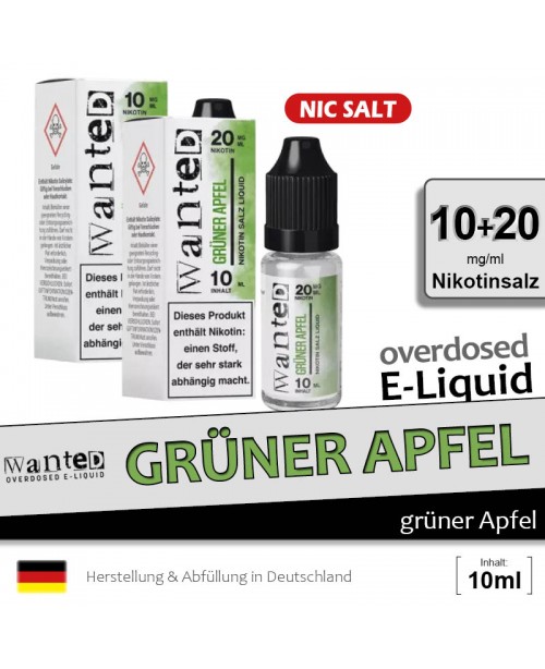 Wanted grüner Apfel Liquids