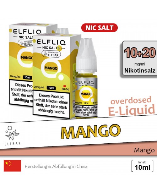 Elfbar Elfliq Mango Liquids