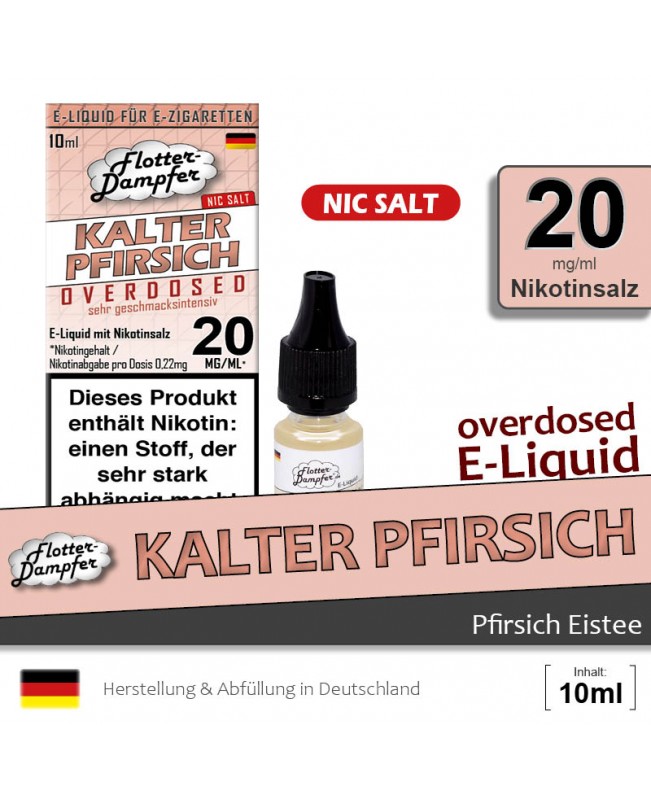 Kalter Pfirsich Liquids • Flotter-Dampfer