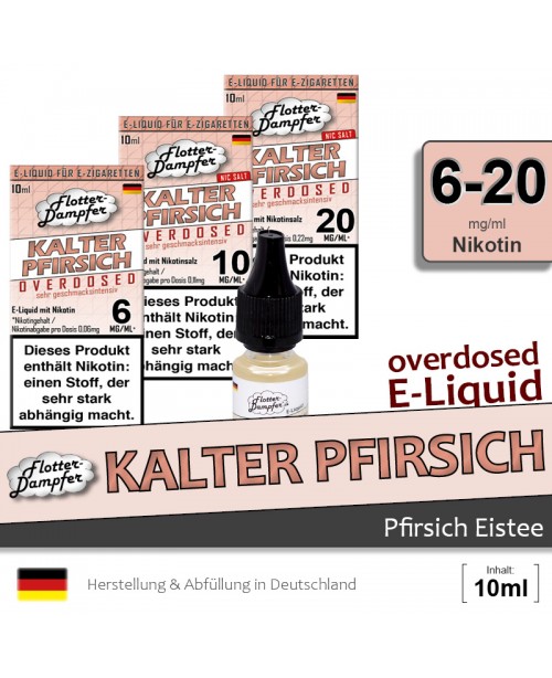 Kalter Pfirsich Liquids • Flotter-Dampfer