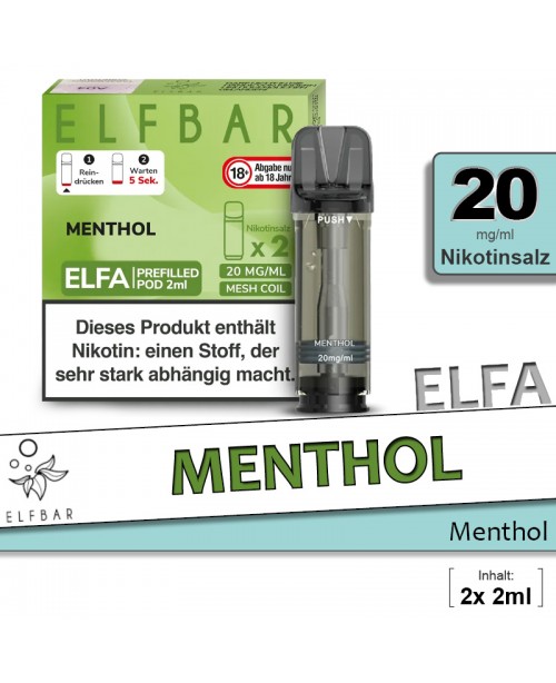 Elfbar Elfa Menthol Pods