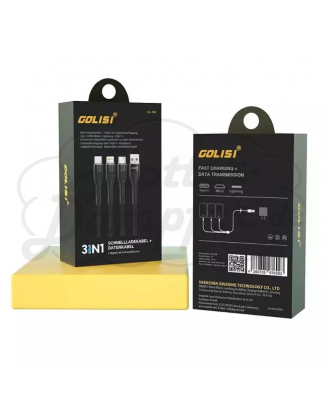 Golisi 3 in 1 USB Ladekabel