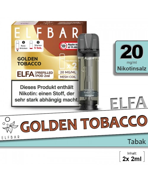 Elfbar Elfa Golden Tobacco Pods
