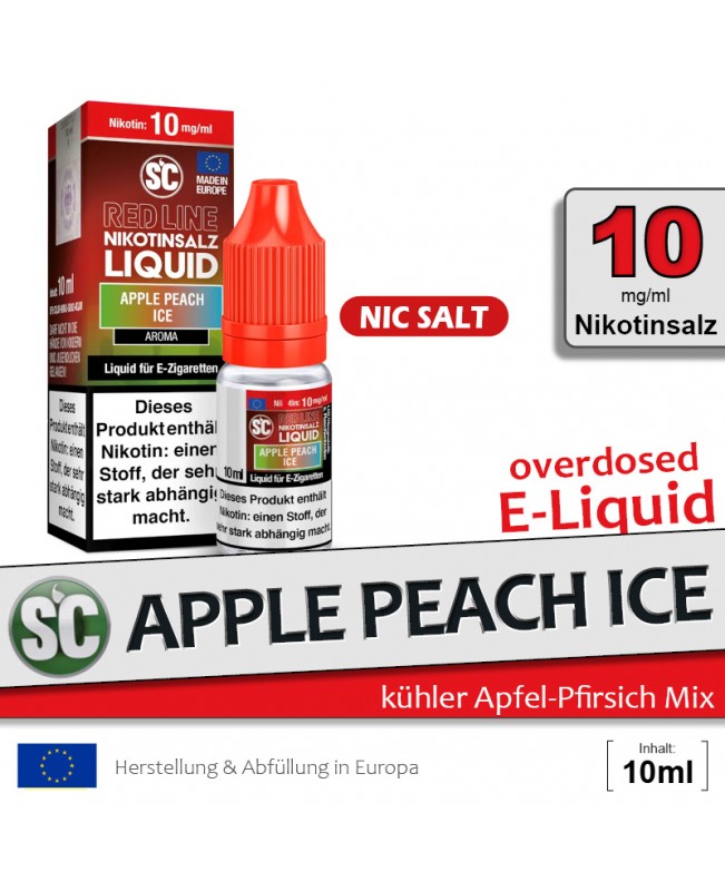 SC Red Line Apple Peach Ice Liquids