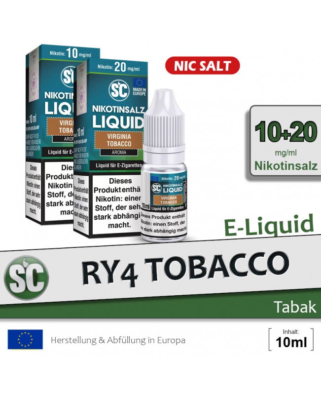 SC RY4 Tobacco Liquids