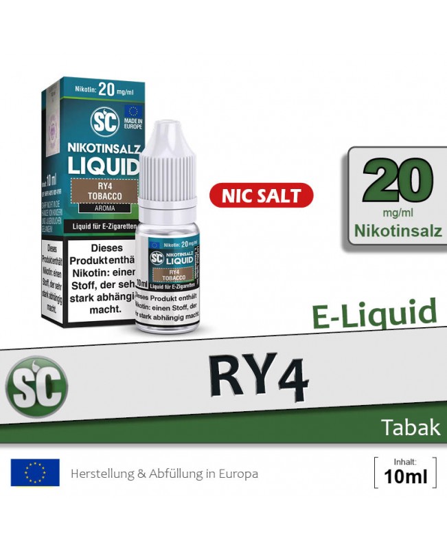 SC RY4 Tobacco Liquids