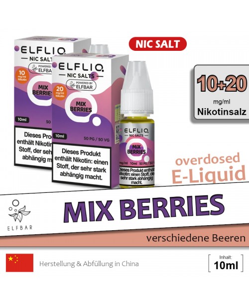 Elfbar Elfliq Mix Berries Liquids