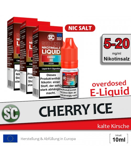 SC Red Line Cherry Ice Liquids