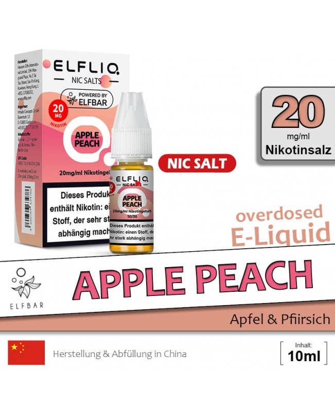 Elfbar Elfliq Apple Peach Liquids
