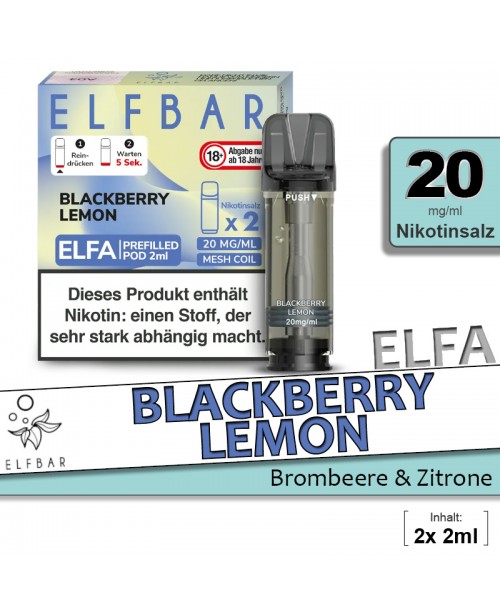 Elfbar Elfa Blackberry Lemon Pods