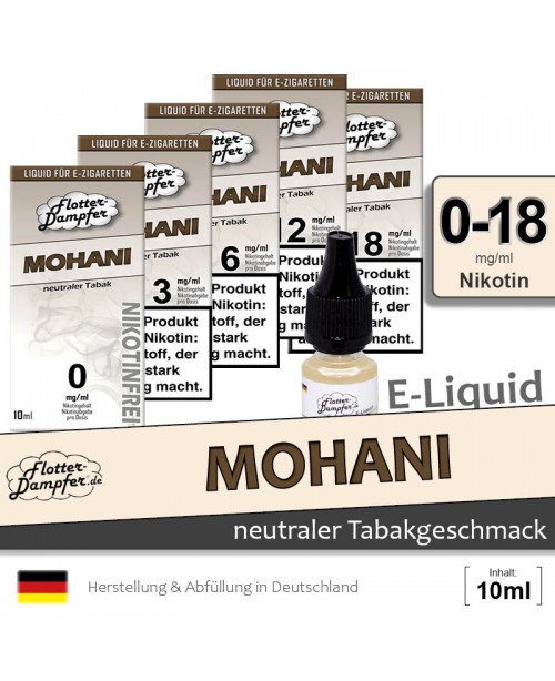 Mohani Liquids • Flotter-Dampfer