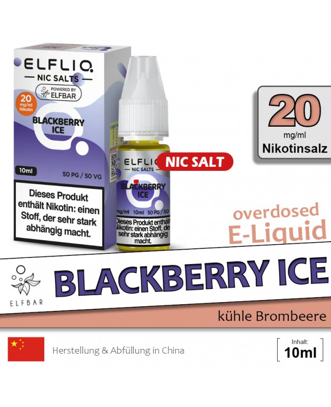 Elfbar Elfliq Blackberry Ice Liquids