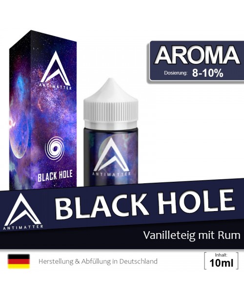 Antimatter Black Hole Aroma