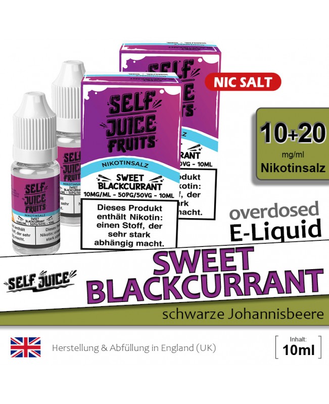 Self Juice Sweet Blackcurrant Liquids