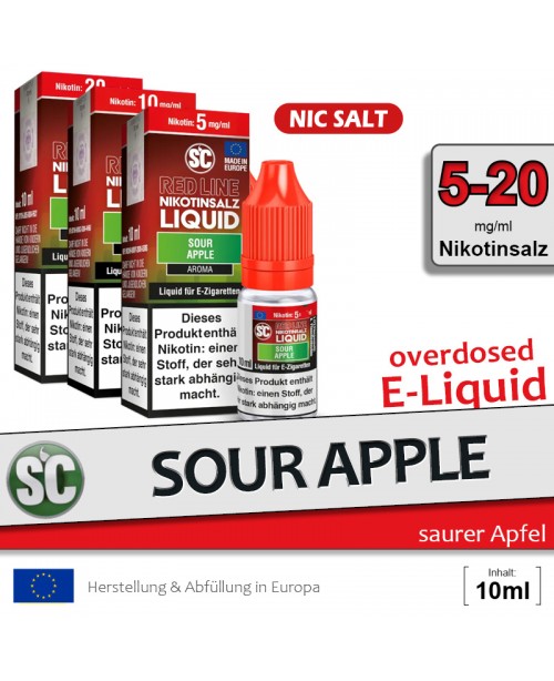SC Red Line Sour Apple Liquids