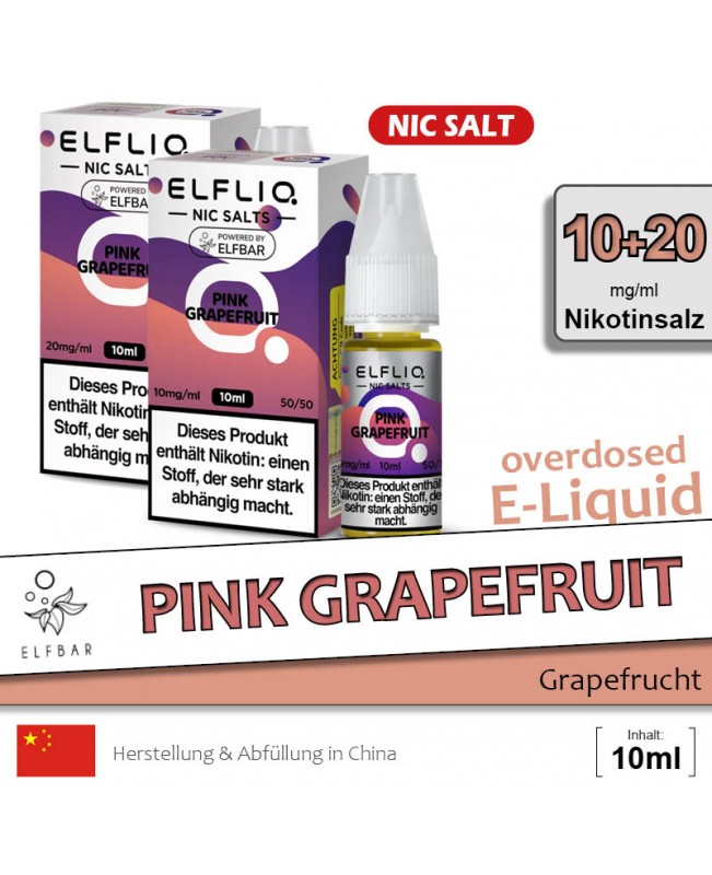 Elfbar Elfliq Pink Grapefruit Liquids